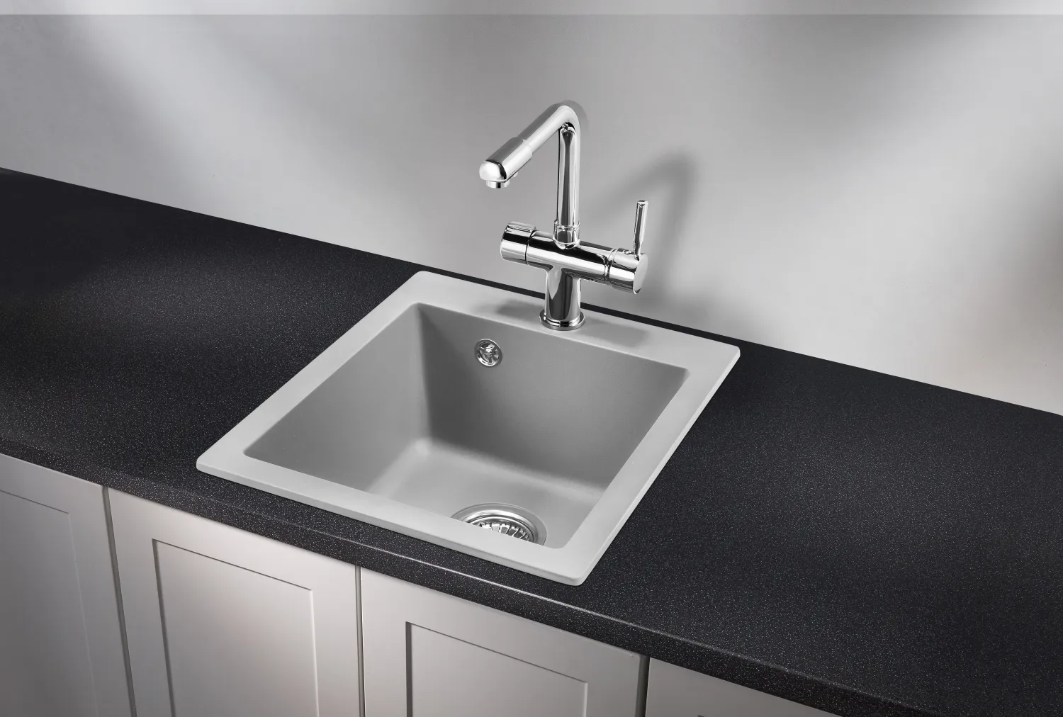 4201, АЛЮМИНИУМ, кухонная мойка, кварц