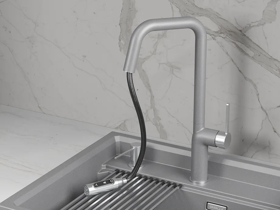 9011, АЛЮМИНИУМ, СМЕСИТЕЛЬ КУХОННЫЙ