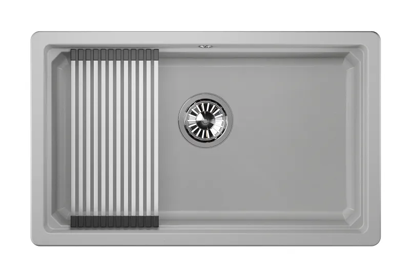 KS-7303U, АРКТИК (БЕЛЫЙ), кухонная мойка, кварц