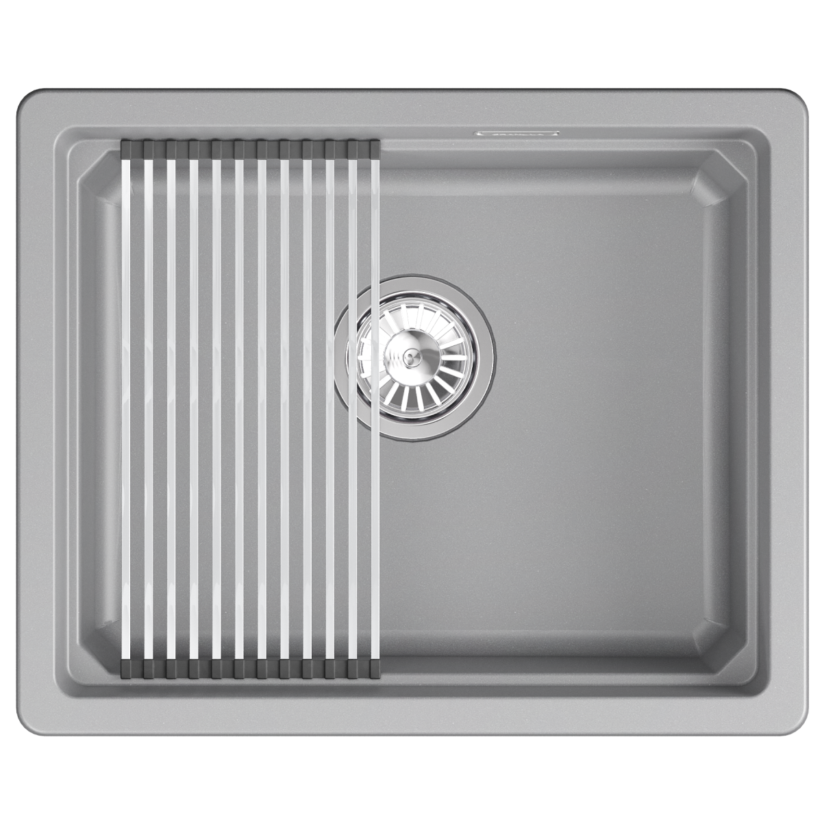 Мойка для кухни Granula Kitchen Space 5501iU алюминиум, 55х45 см, прямоугольная