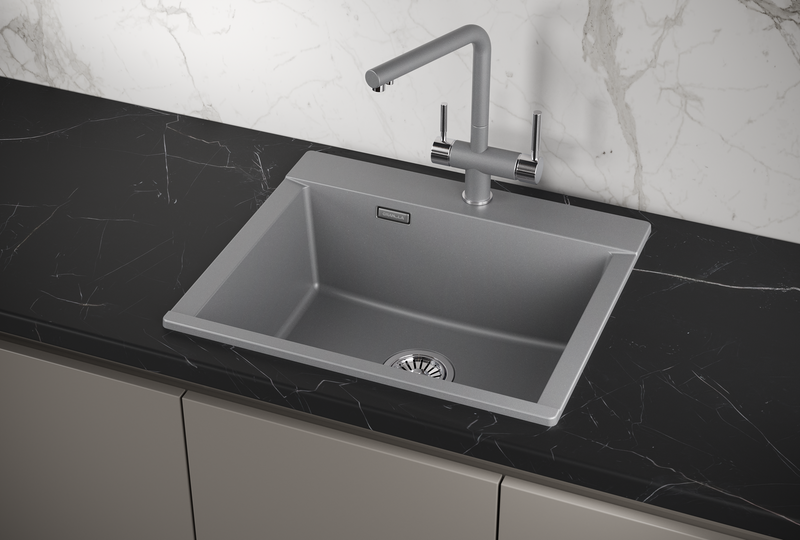 Мойка для кухни Granula Estetica 5804 алюминиум, 58х50 см, прямоугольная